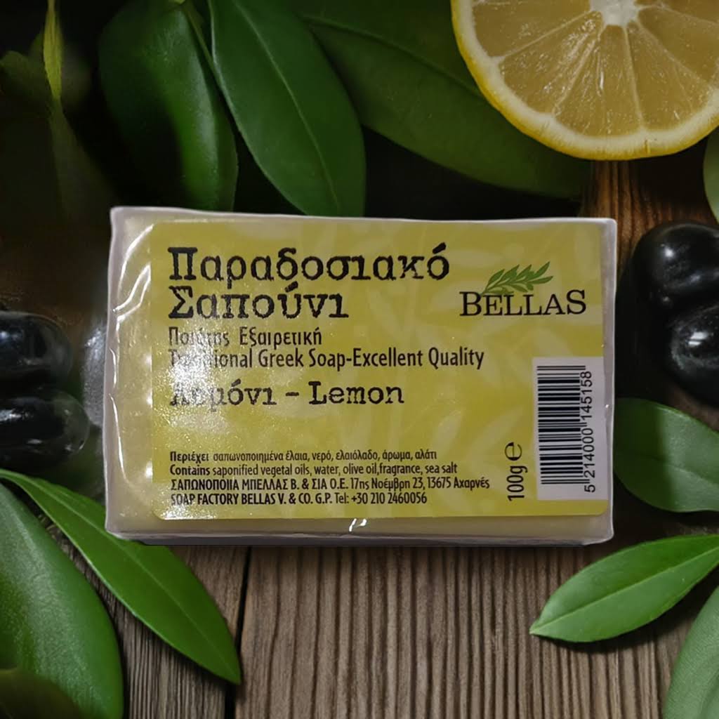 Lemon olive oil soap from Crete
